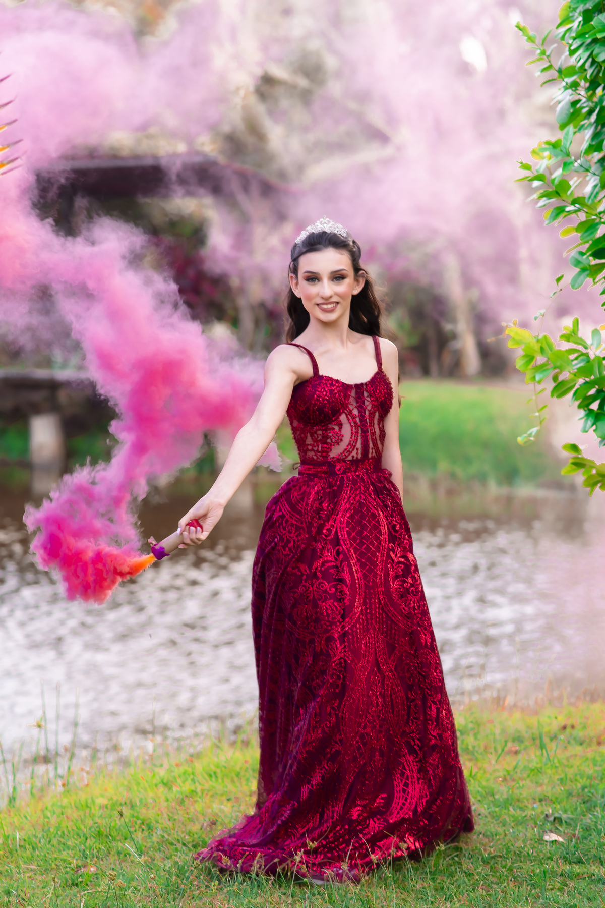 Ensaio fotográfico debutante no parque Engenhoca