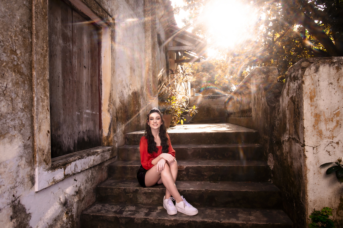 Ensaio fotográfico debutante no parque Engenhoca