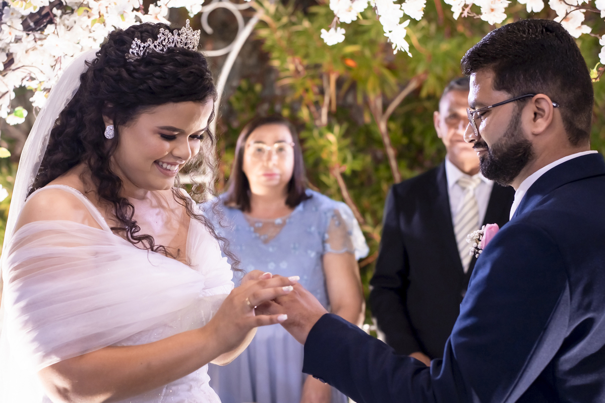 Cerimônia de casamento ao ar livre