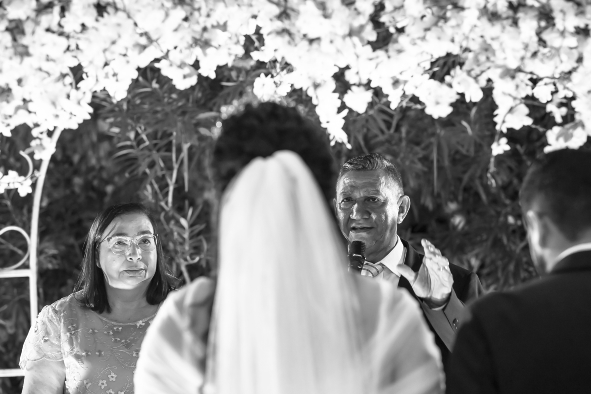 Cerimônia de casamento ao ar livre