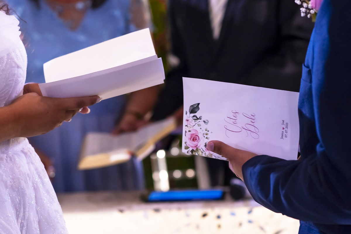 Cerimônia de casamento ao ar livre