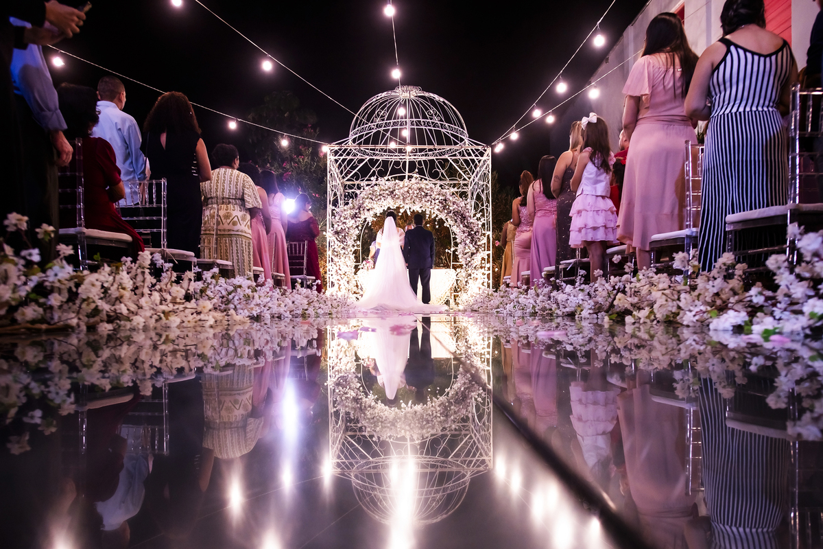 Cerimônia de casamento ao ar livre