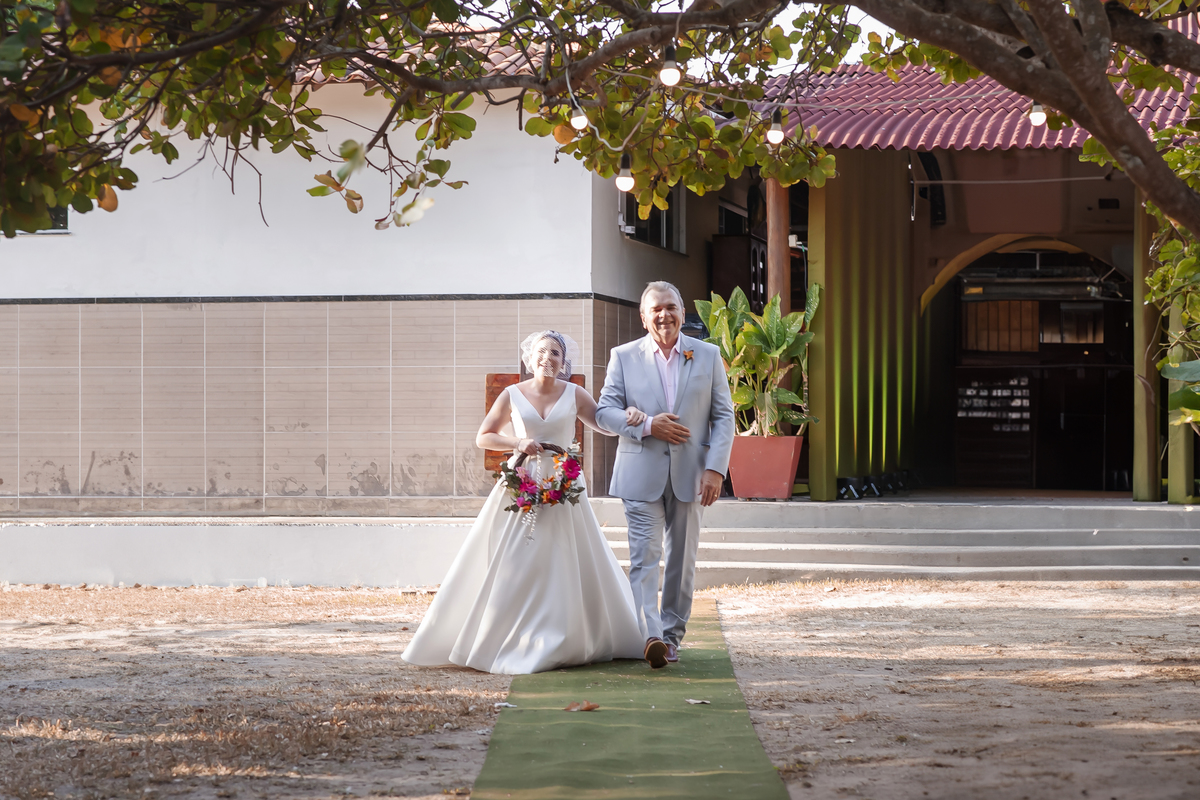cerimônia de casamento ao ar livre