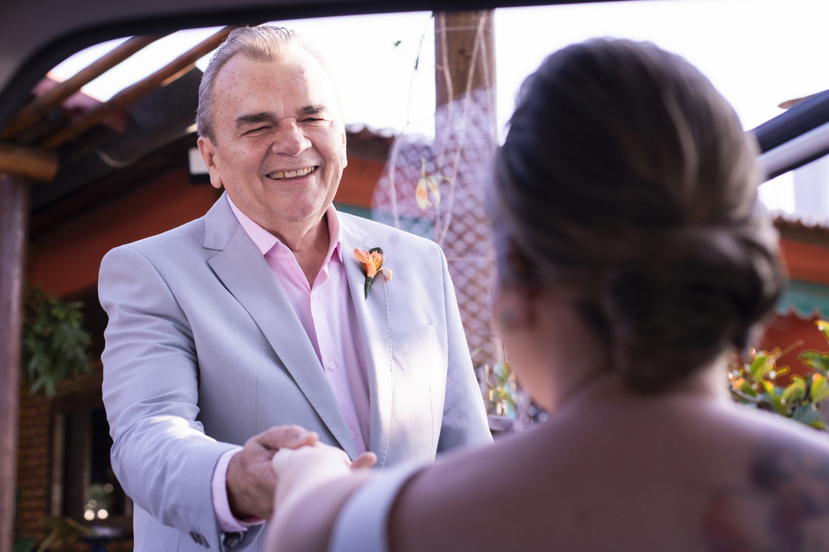 cerimônia de casamento ao ar livre