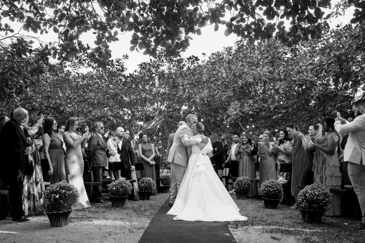 cerimônia de casamento ao ar livre