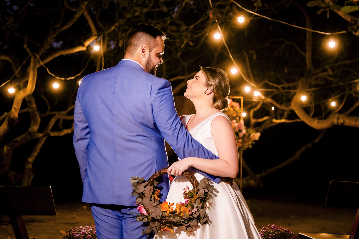 Casamento rustico ao ar livre em Fortaleza