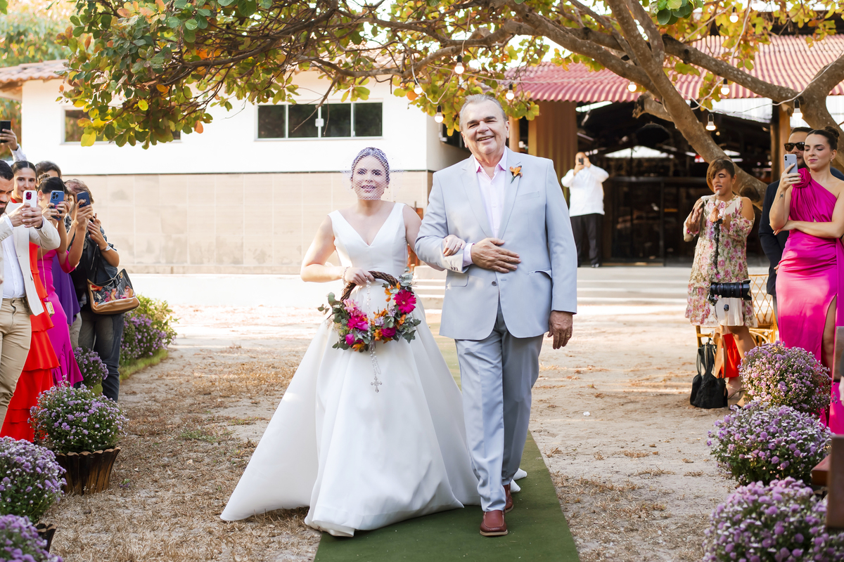 cerimônia de casamento ao ar livre