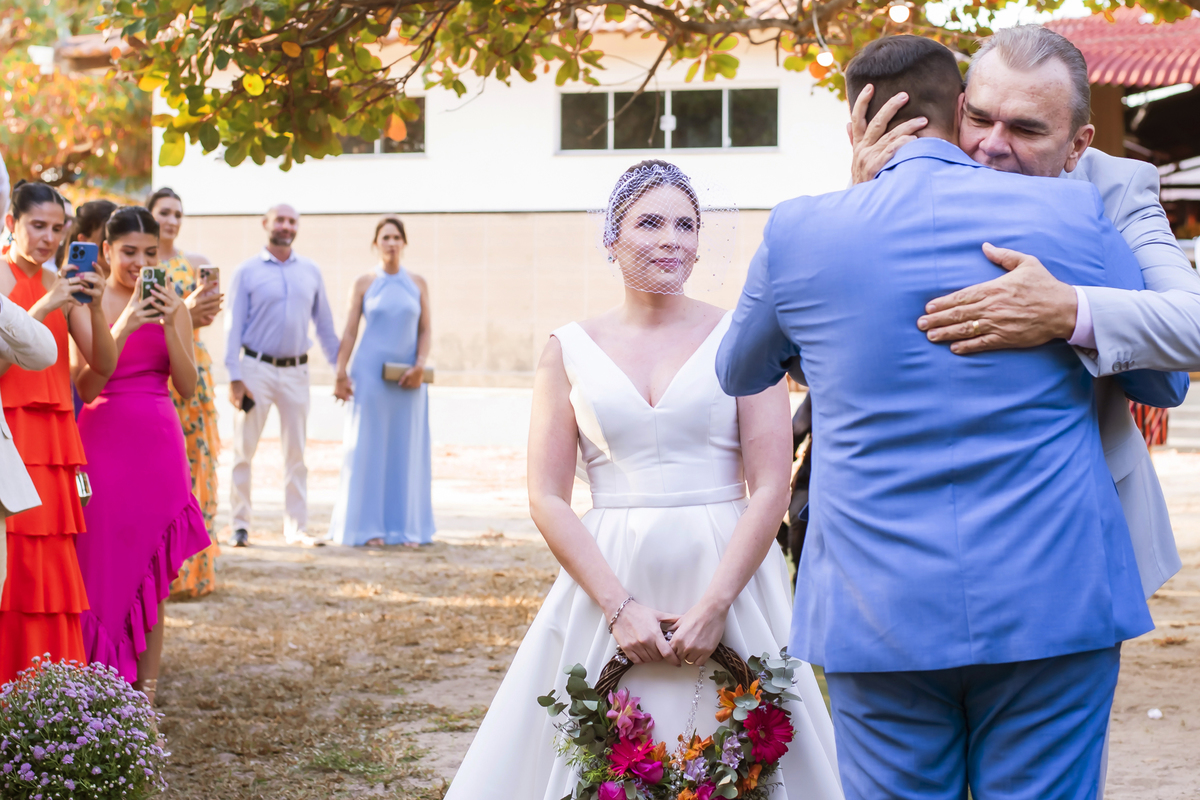 cerimônia de casamento ao ar livre