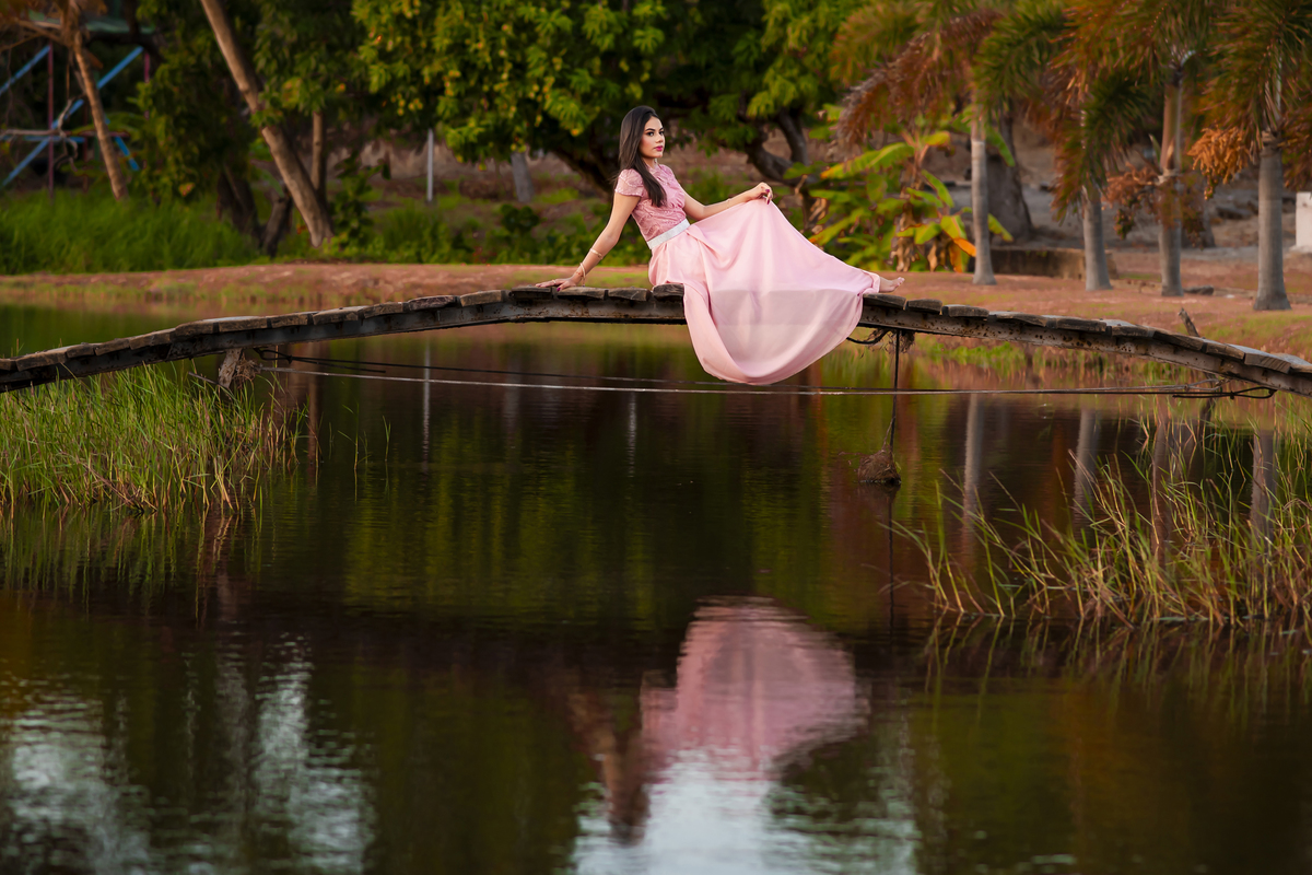Ensaio fotográfico debutante na Engenhoca