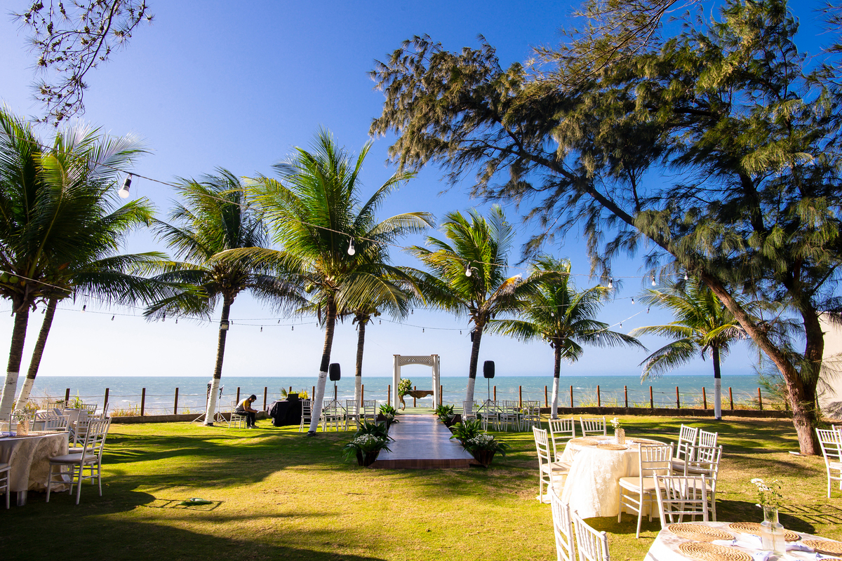 Decoração casamento na praia