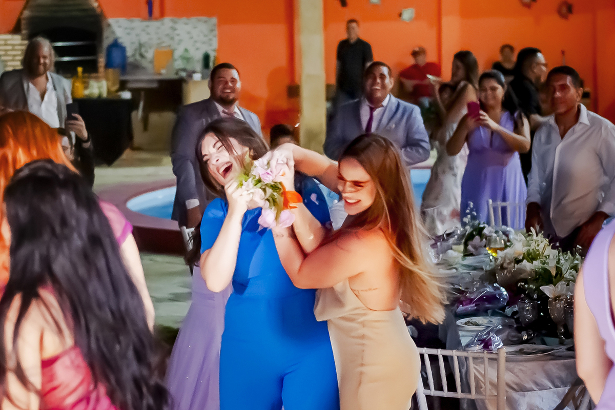 Festa de casamento na praia no Cumbuco