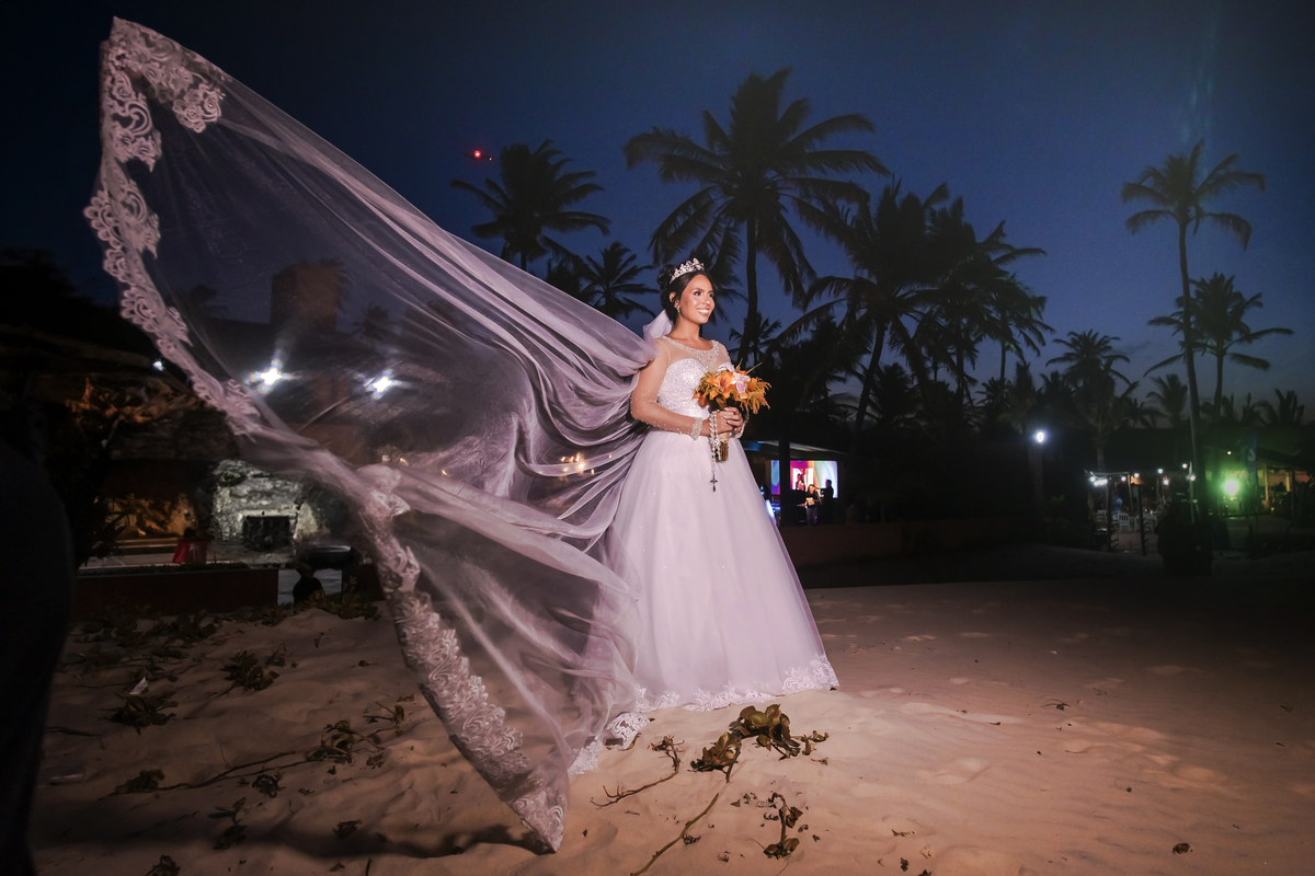 Festa de casamento na praia no Cumbuco
