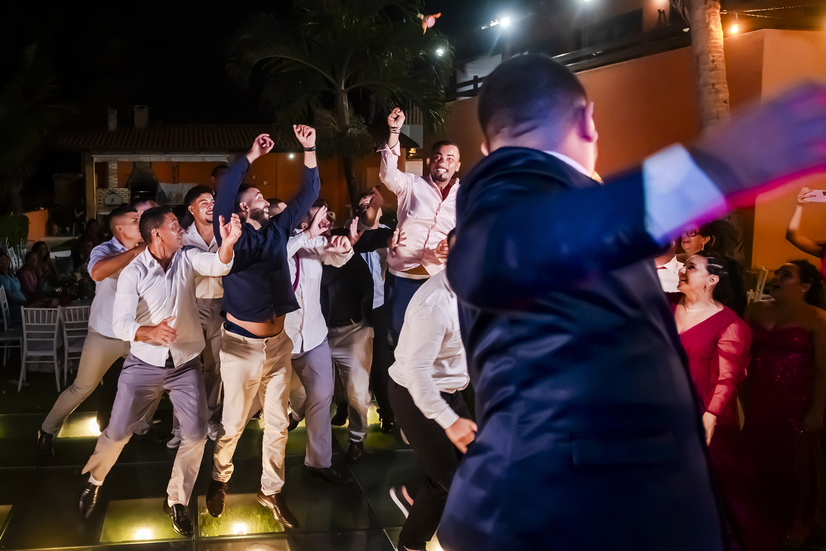 Festa de casamento na praia no Cumbuco