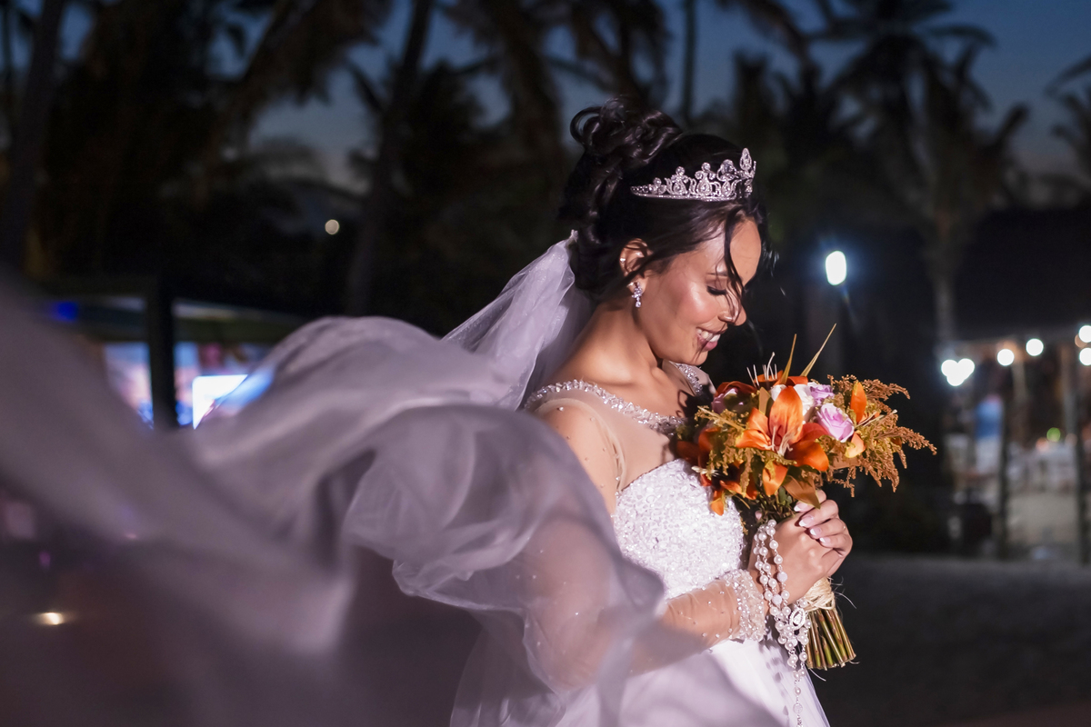 Festa de casamento na praia no Cumbuco