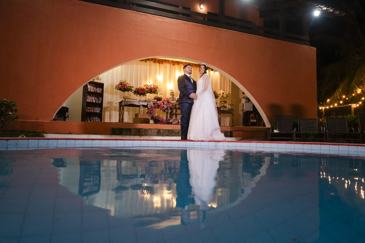 Festa de casamento na praia no Cumbuco