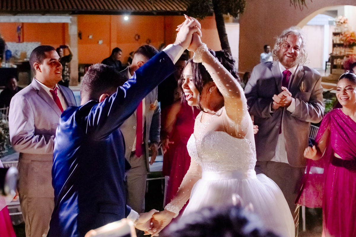 Festa de casamento na praia no Cumbuco