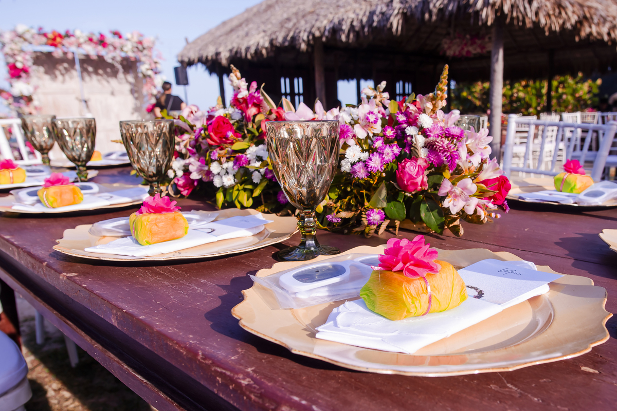 Cerimônia de casamento na praia