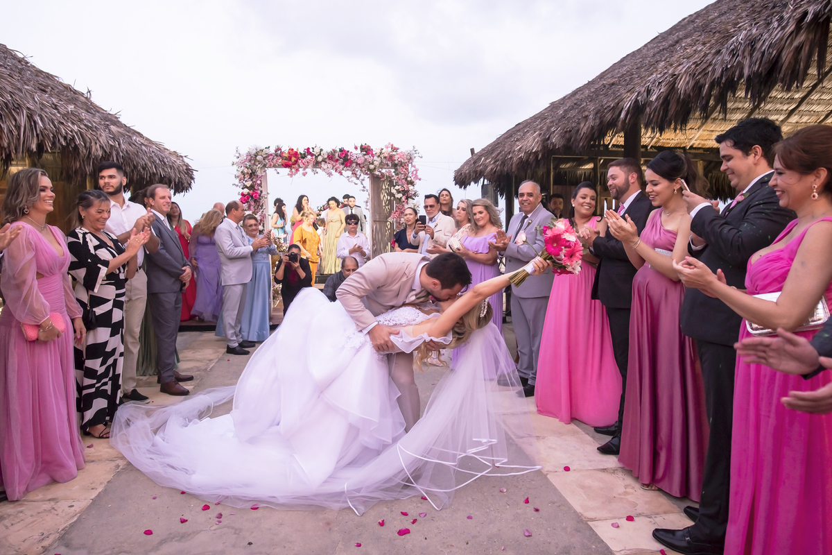 Cerimônia de casamento na praia