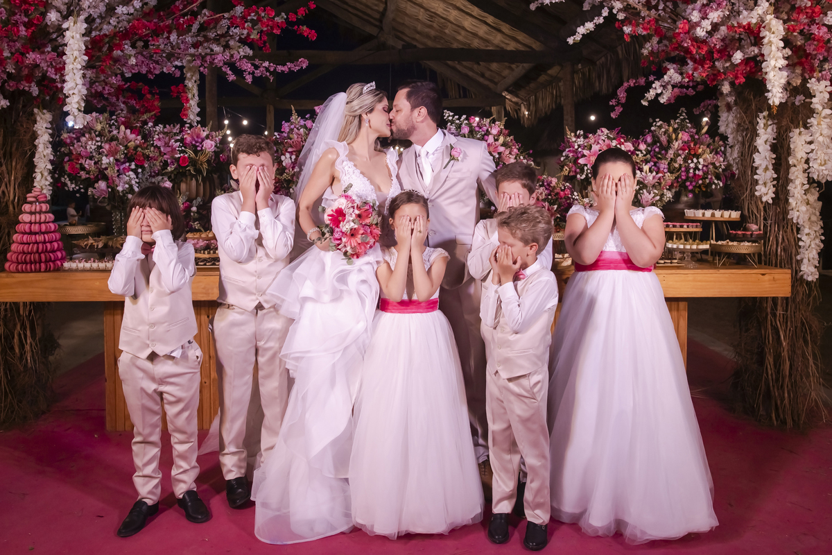 Fotografia noivos na praia