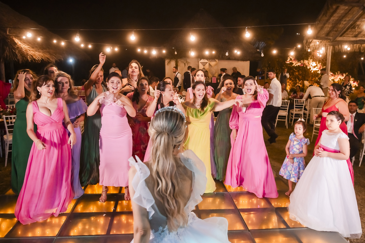 Festa de casamento na praia Fortaleza