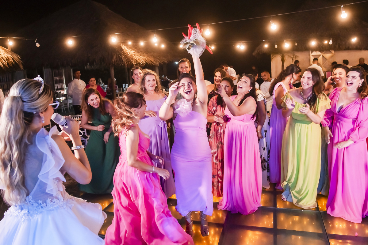 Festa de casamento na praia Fortaleza