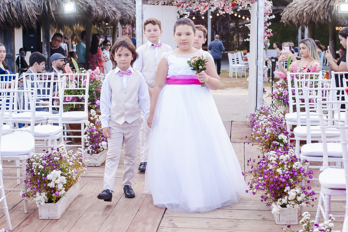 Cerimônia de casamento na praia