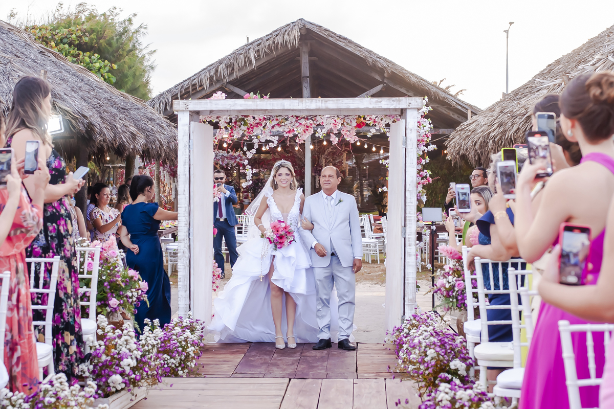 Cerimônia de casamento na praia