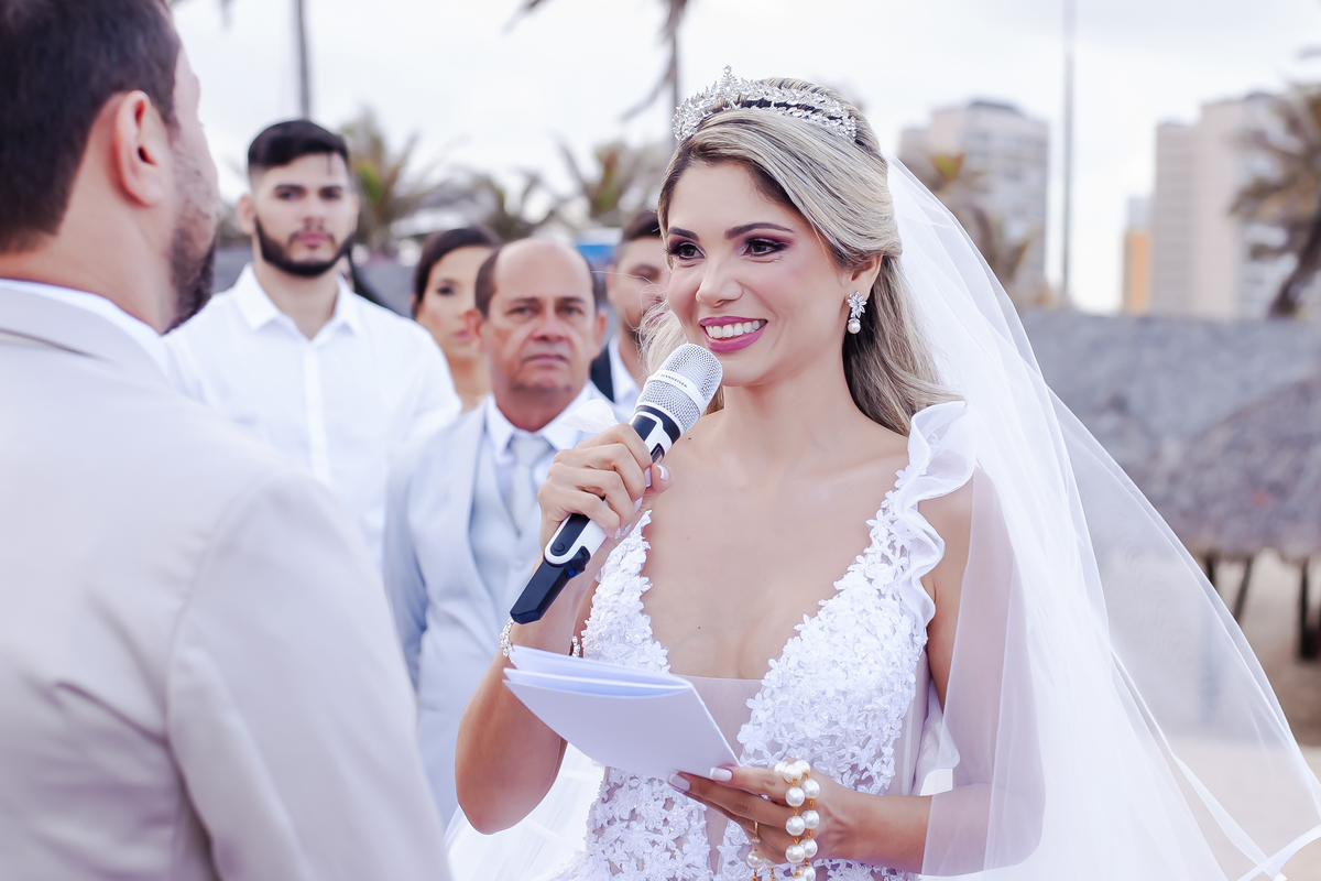Cerimônia de casamento na praia