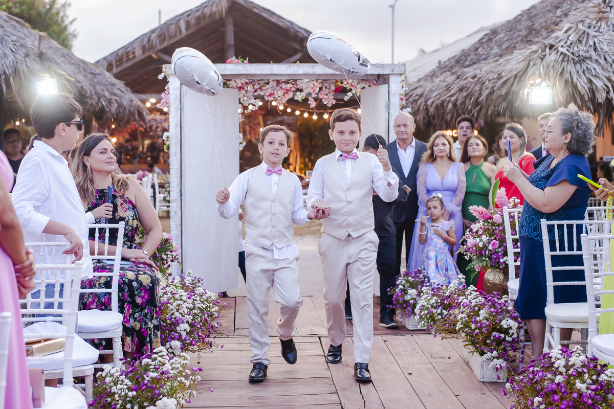Cerimônia de casamento na praia