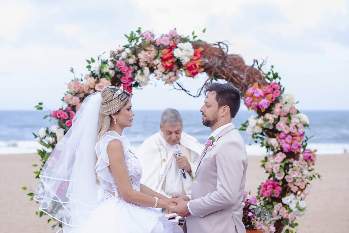 Cerimônia de casamento na praia