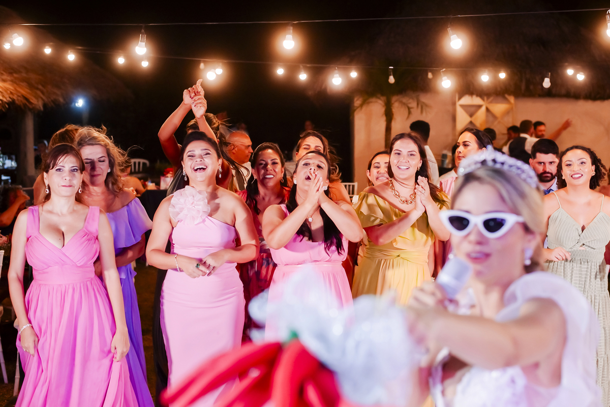 Festa de casamento na praia Fortaleza
