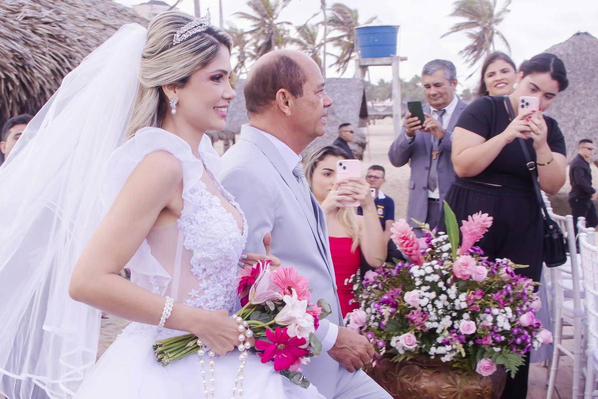 Cerimônia de casamento na praia