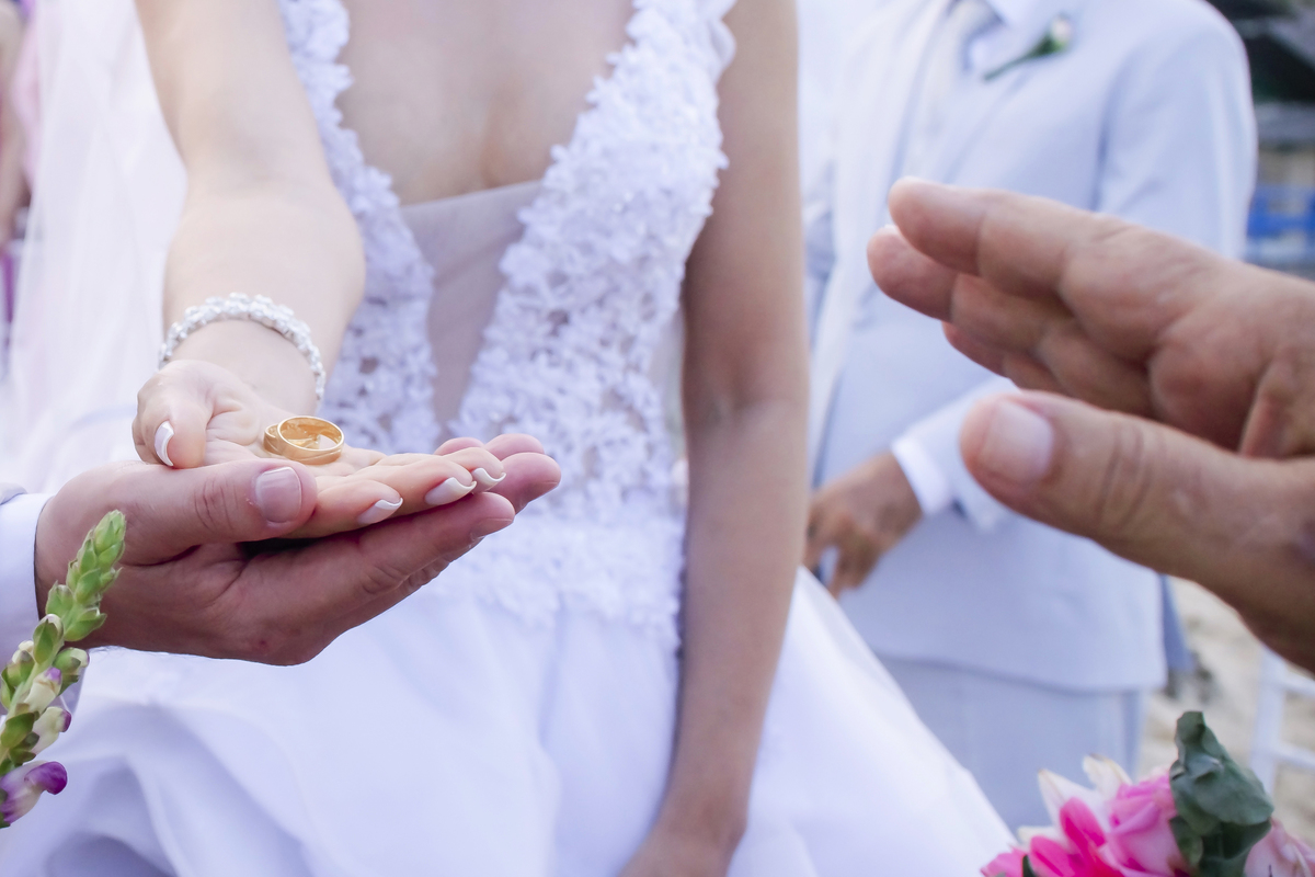 Cerimônia de casamento na praia