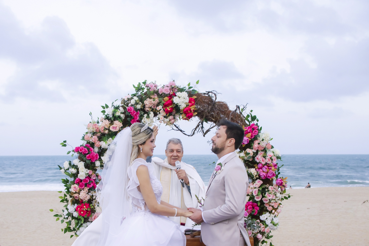 Cerimônia de casamento na praia