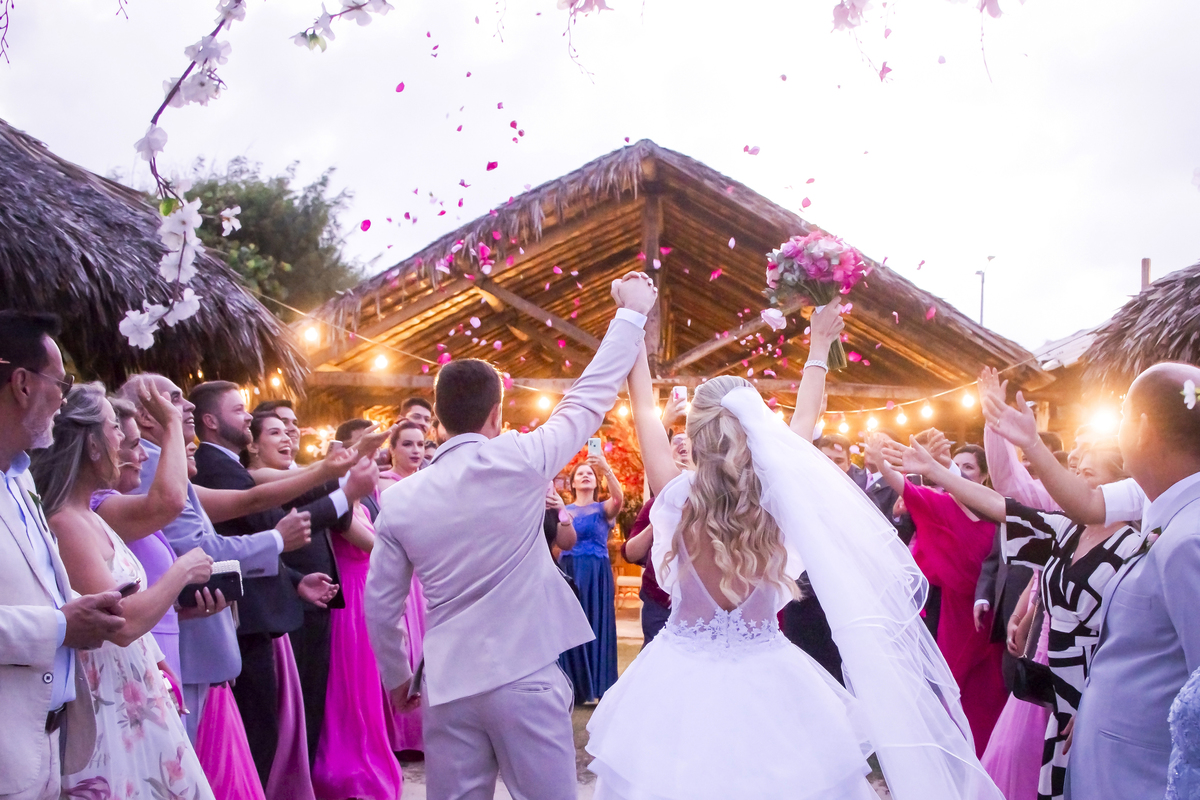 Cerimônia de casamento na praia