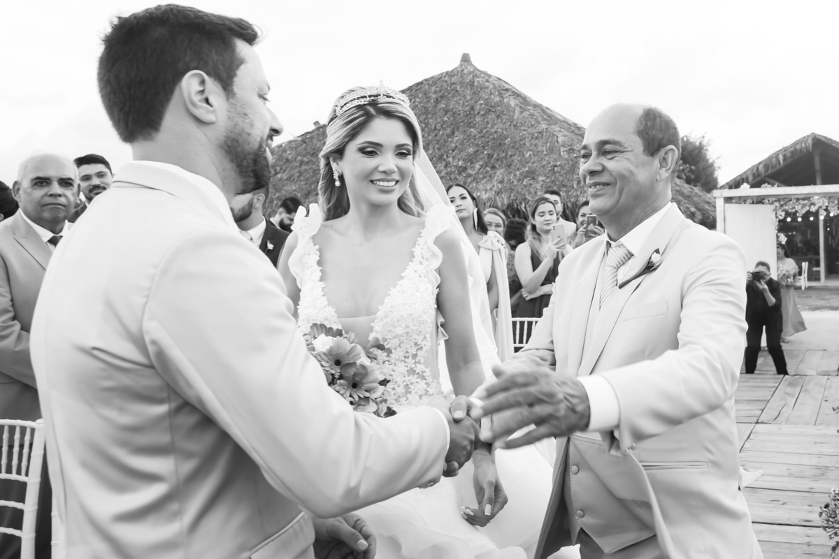 Cerimônia de casamento na praia