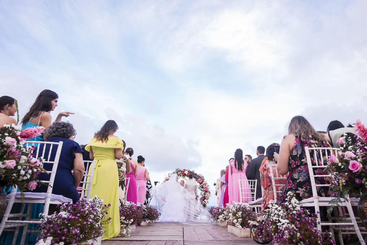 Cerimônia de casamento na praia