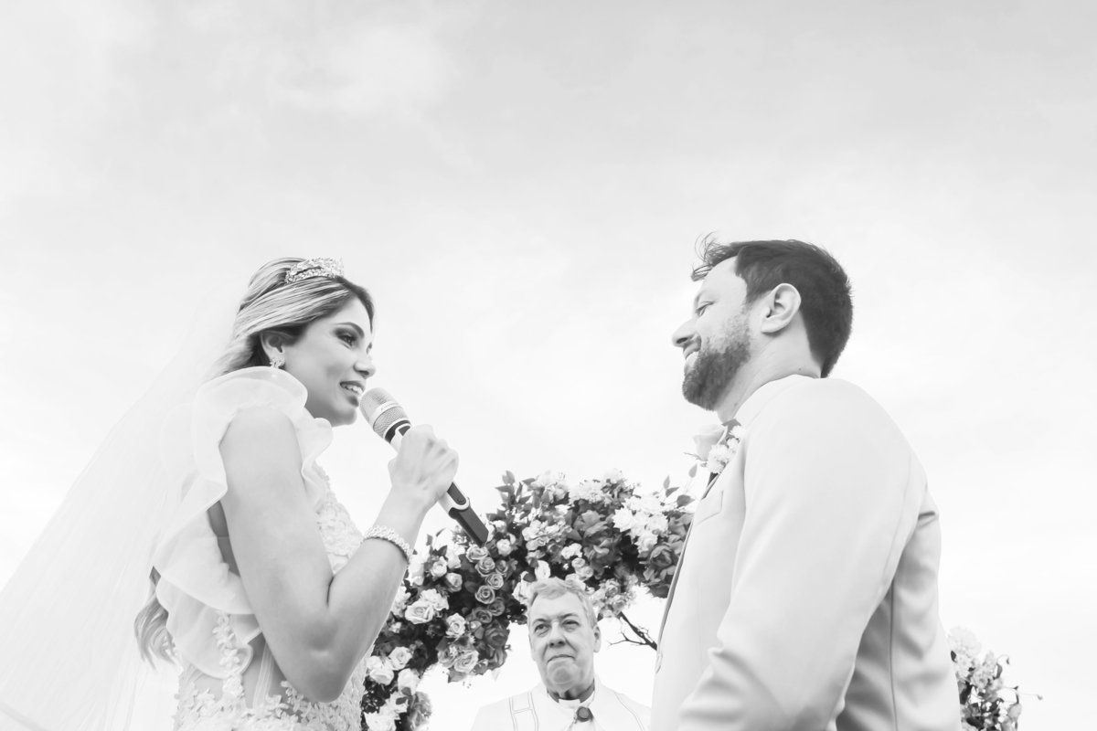 Cerimônia de casamento na praia