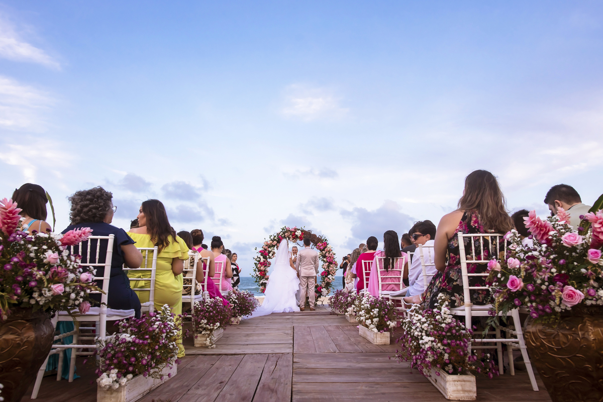 Cerimônia de casamento na praia