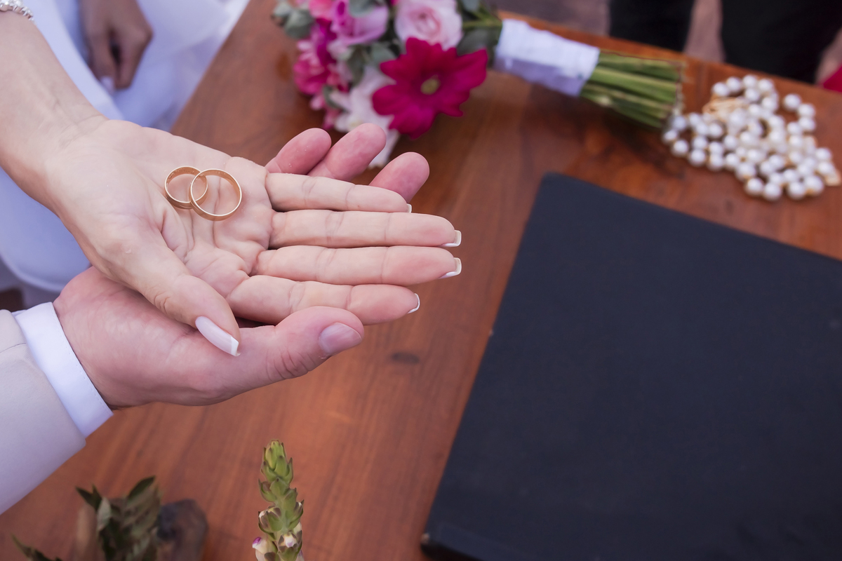 Cerimônia de casamento na praia