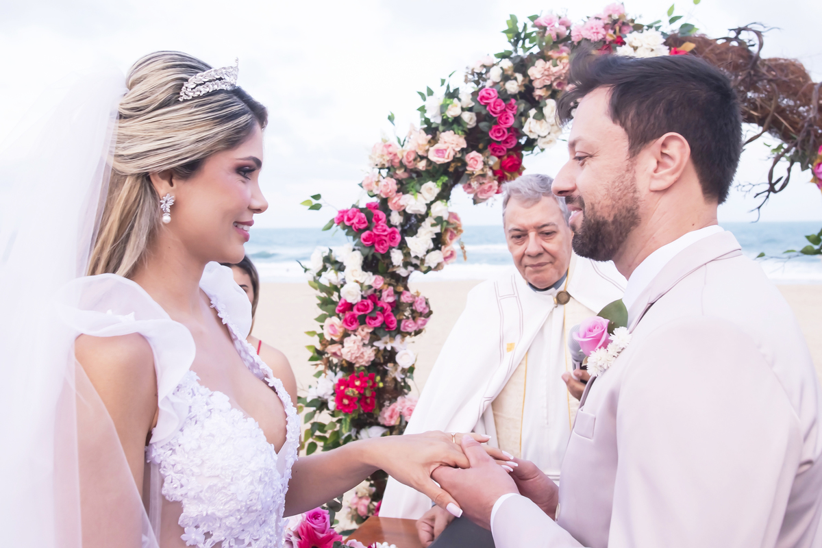 Cerimônia de casamento na praia