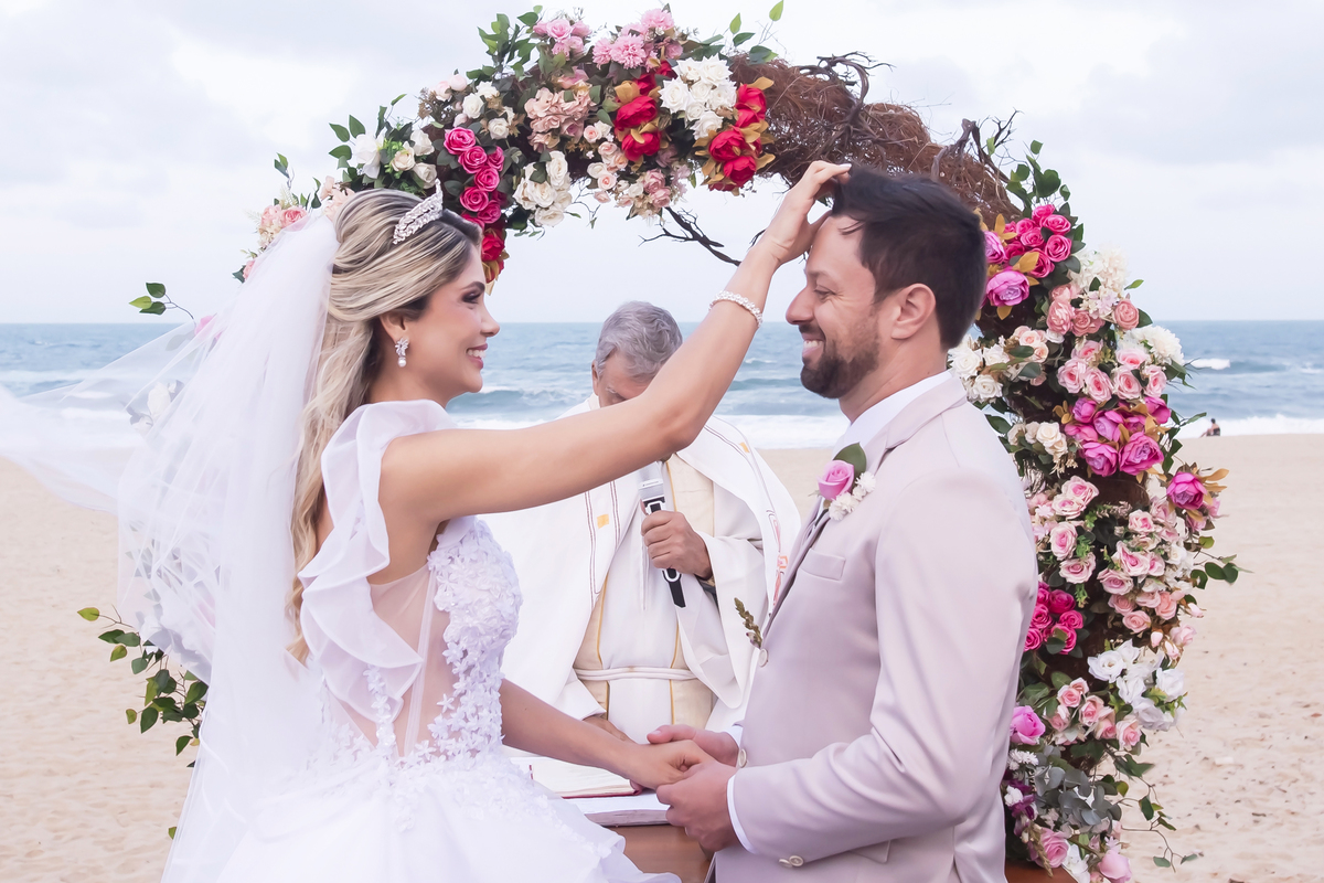 Cerimônia de casamento na praia