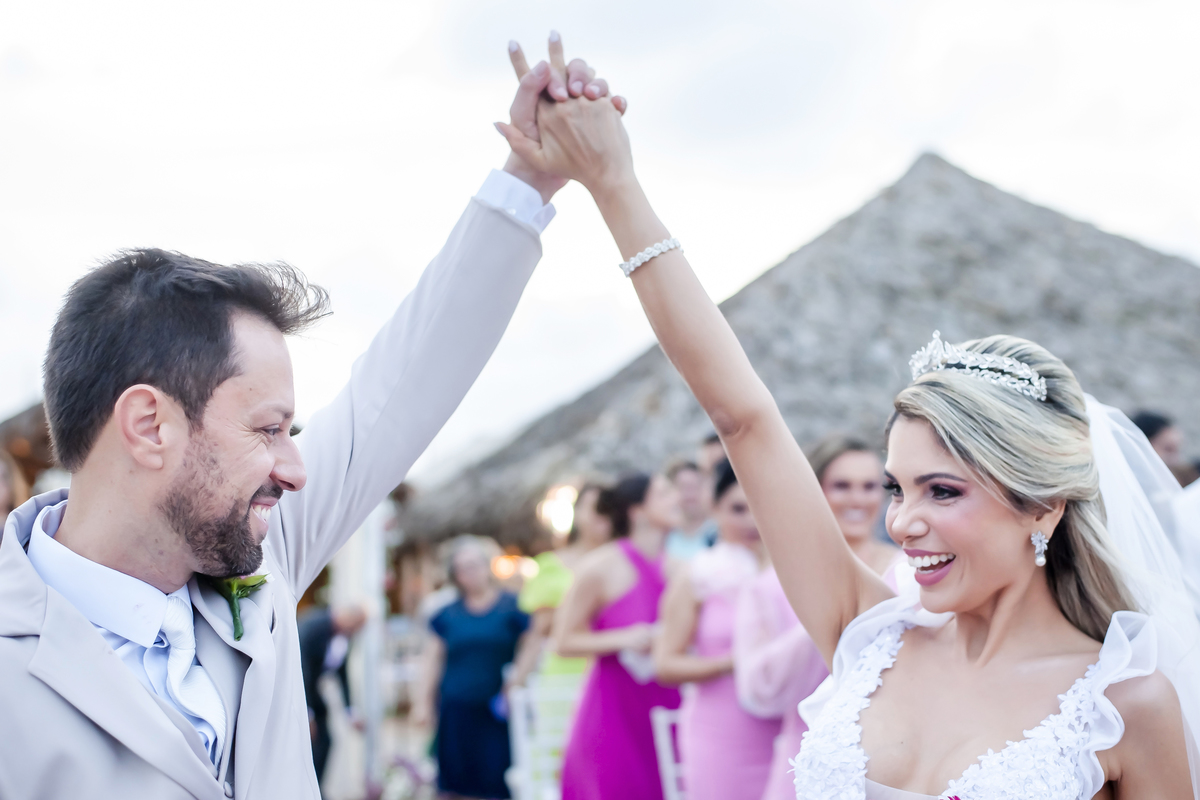 Cerimônia de casamento na praia