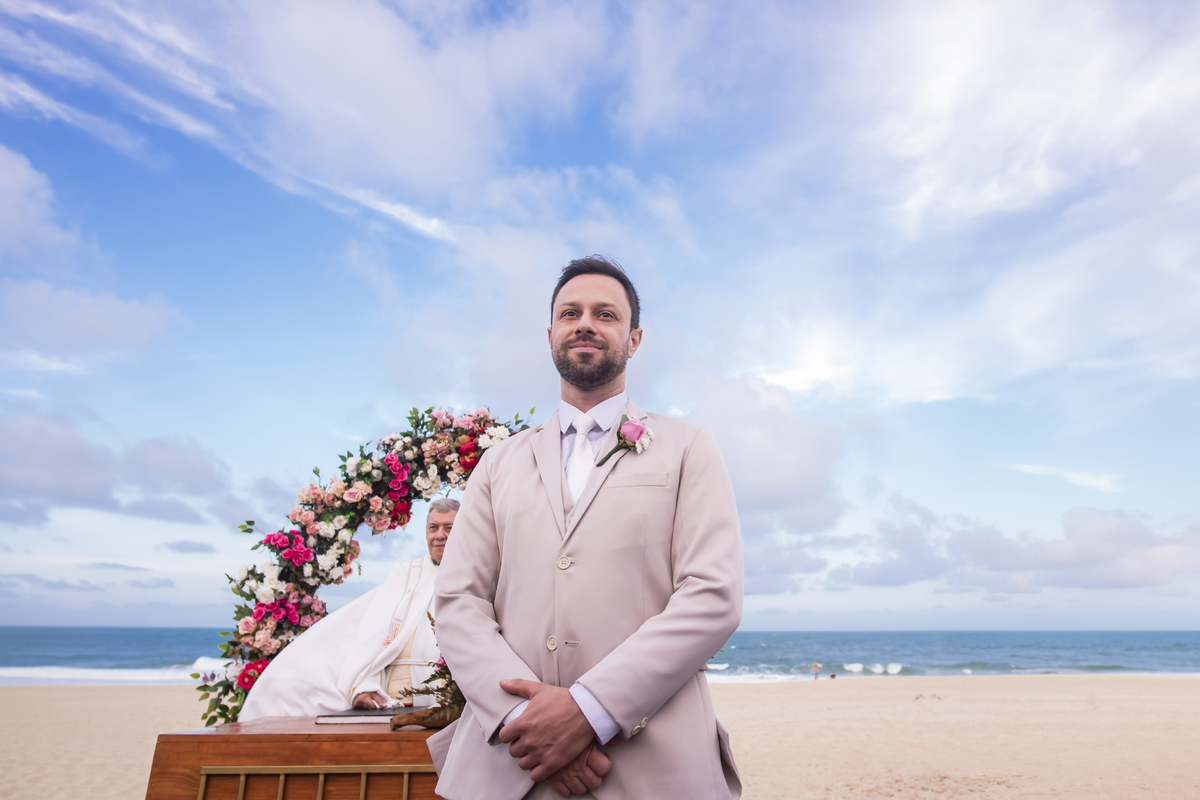 Cerimônia de casamento na praia