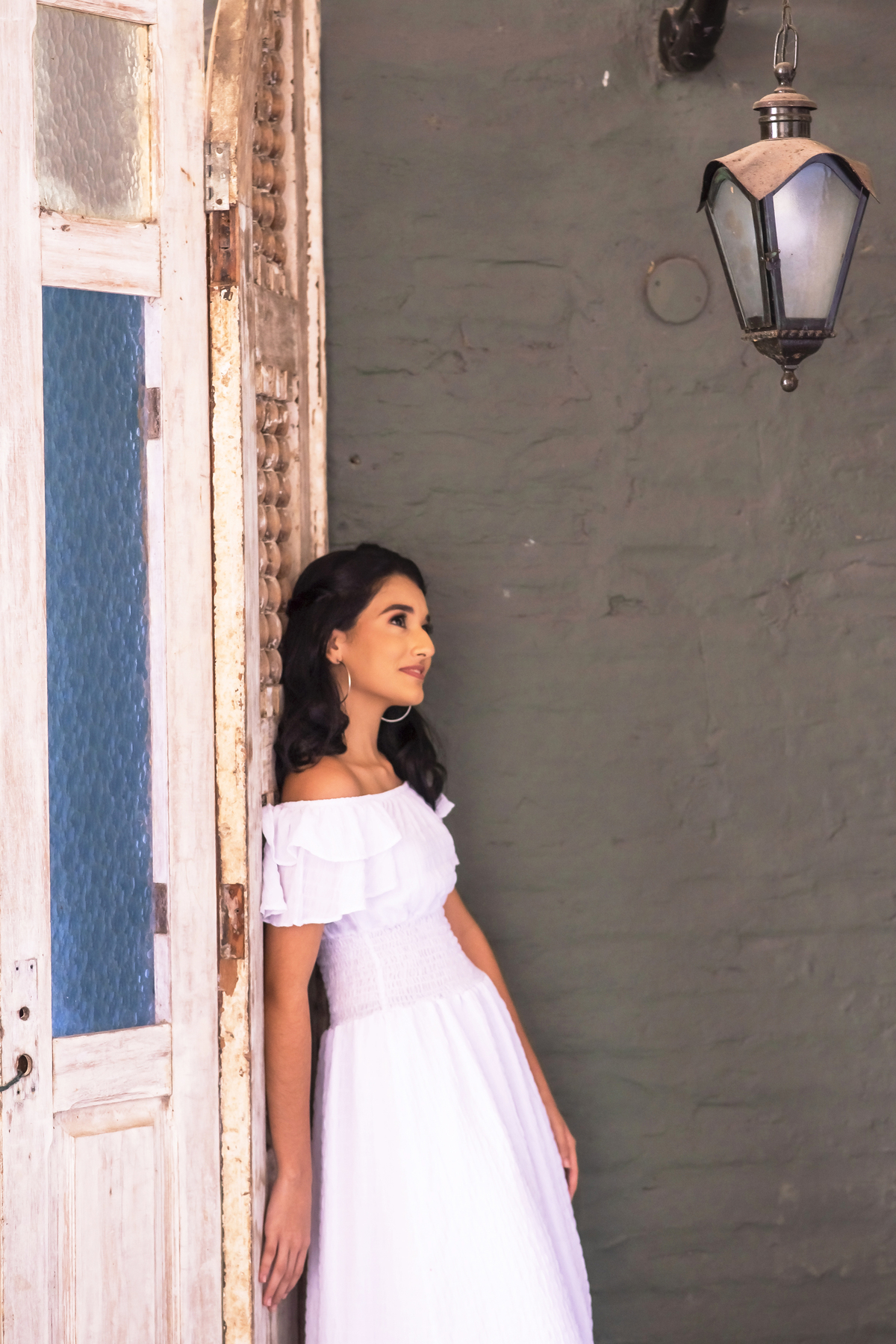 Ensaio debutante no campo