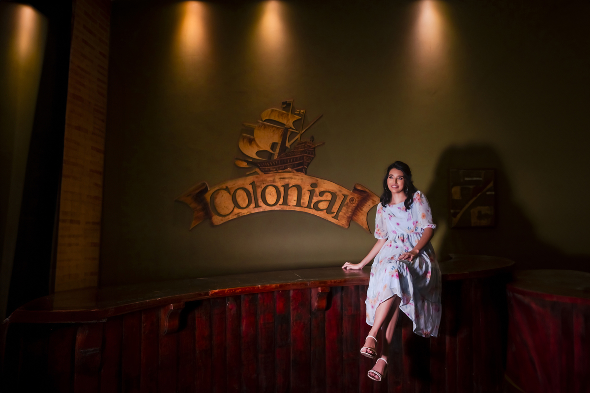 Ensaio debutante no campo