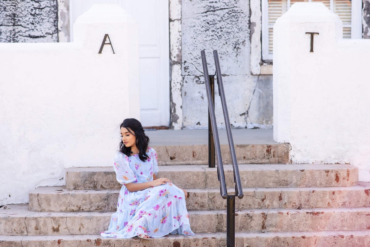 Ensaio debutante no campo