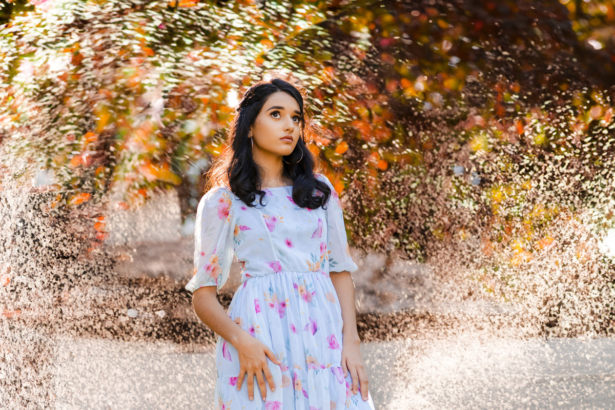 Ensaio debutante no campo