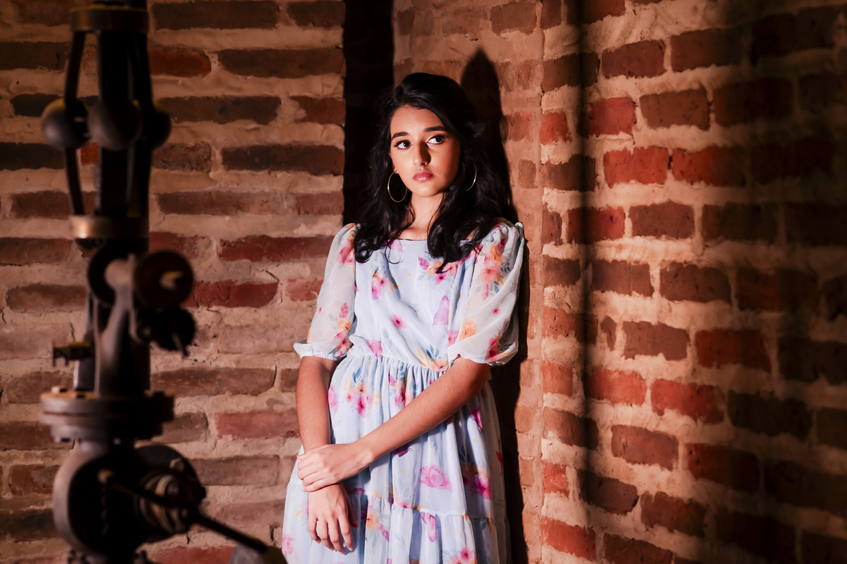 Ensaio debutante no campo