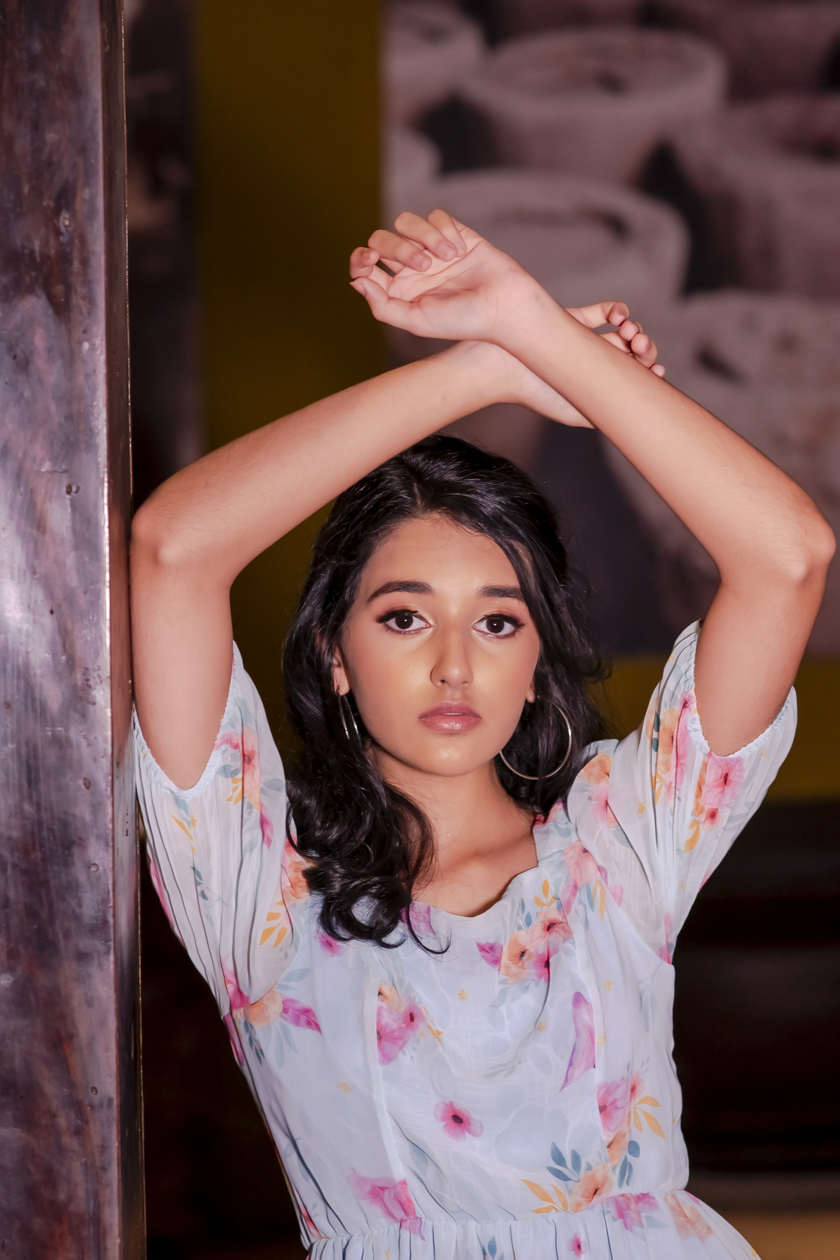 Ensaio debutante no campo